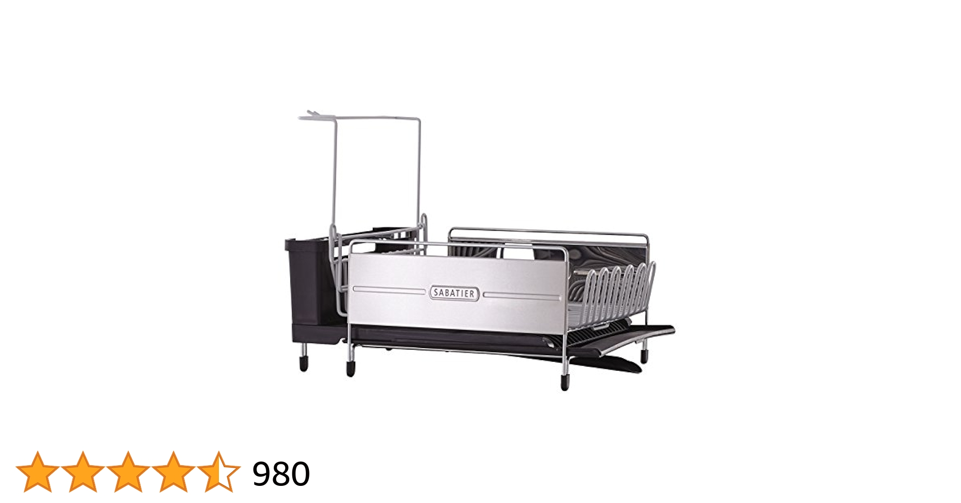 Sabatier Expandable Dish Rack 水切りラック Sabatier Expandable Dish Rack Soft Coated Wires and Bi